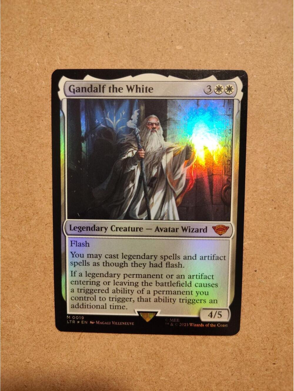 MTG Single Gandalf the White foil mythic rare never played